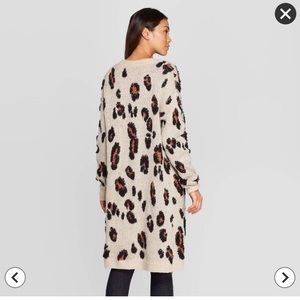 knox rose leopard cardigan